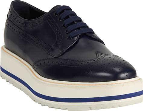 blue prada wingtip shoes|Prada shoes for women.